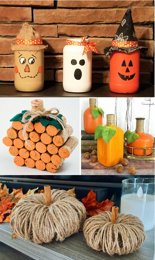 Various fall decorative items
