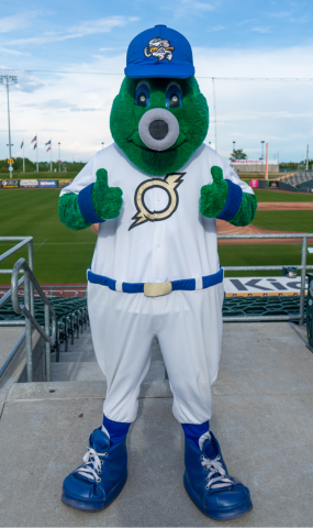 Omaha Storm Chasers mascot Stormy